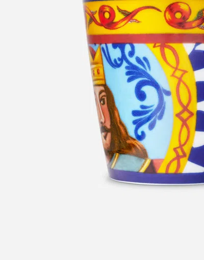Dolce & Gabbana Porcelain Mug In Multicolor