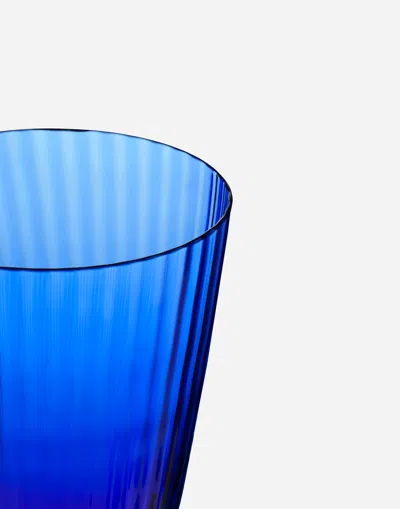 Dolce & Gabbana Hand-blown Murano White Wine Glass In Multicolor