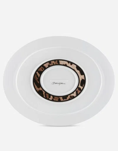 Dolce & Gabbana Piatto Da Port.ov.45 In Multicolor