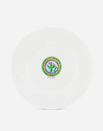 Dolce & Gabbana Charger Plate In Fine Porcelain In Multicolor