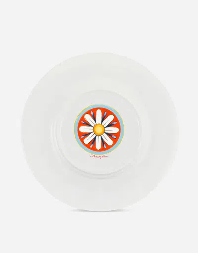Dolce & Gabbana Charger Plate In Fine Porcelain In Multicolor