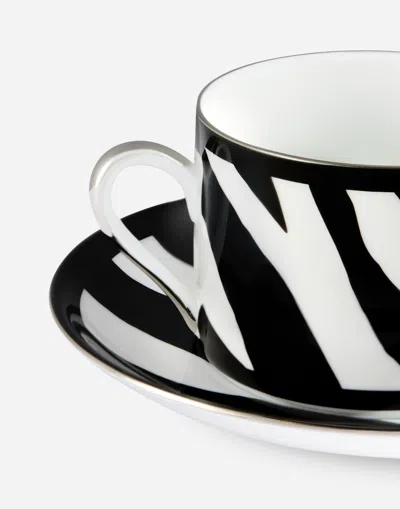 Dolce & Gabbana Porcelain Tea Set In Multicolor