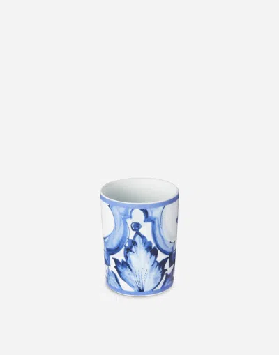Dolce & Gabbana Porcelain Water Glass In Multicolor
