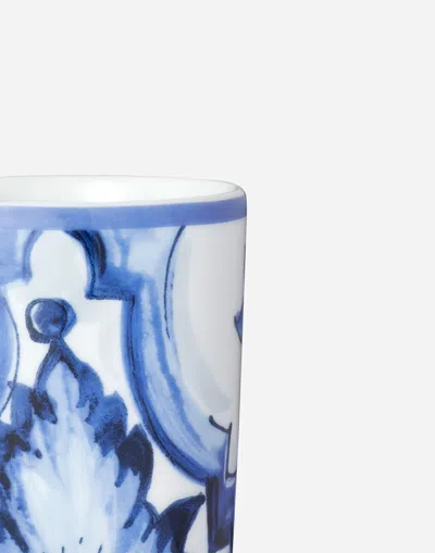 Dolce & Gabbana Porcelain Water Glass In Multicolor