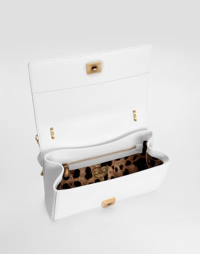 Dolce & Gabbana Medium Devotion Shoulder Bag In White