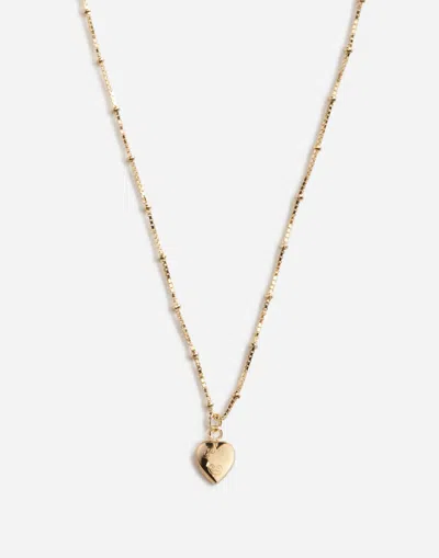 Dolce & Gabbana Necklace With Heart Charm In Gold