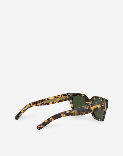 Dolce & Gabbana Dolce And Gabbana Green Square Mens Sunglasses Dg4413 337552 48 In Yellow Havana