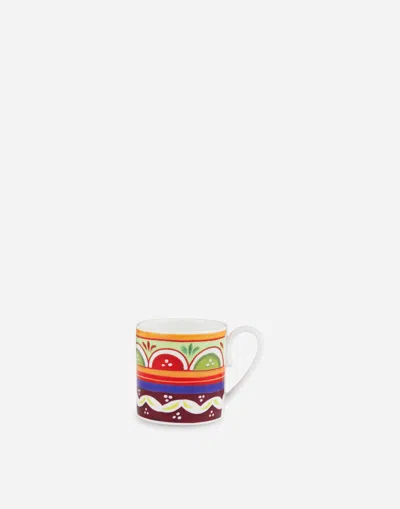 Dolce & Gabbana Fine Porcelain Espresso Set In Multicolor