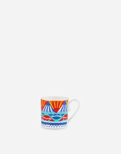 Dolce & Gabbana Fine Porcelain Espresso Set In Multicolor