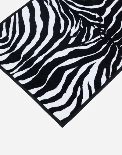 Dolce & Gabbana Terry Cotton Bath Mat In Multicolor