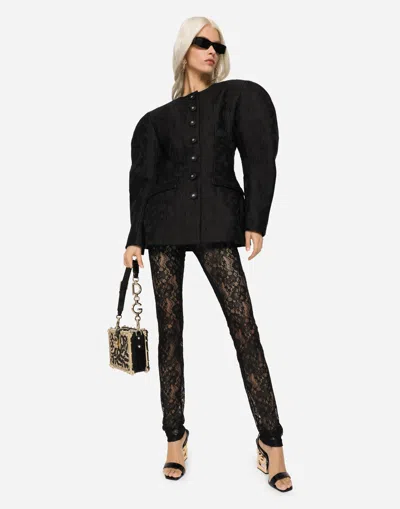 Dolce & Gabbana Satin Dolce Box With Embroidery In Multicolor