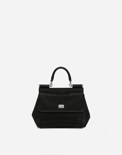 Dolce & Gabbana Medium Sicily Handbag In Black