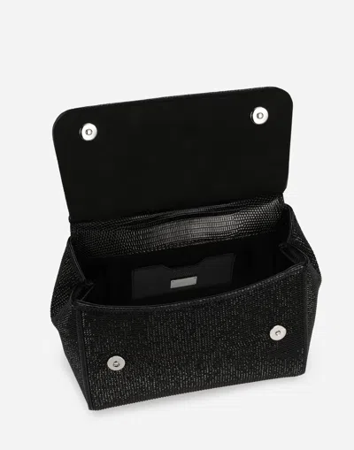 Dolce & Gabbana Medium Sicily Handbag In Black