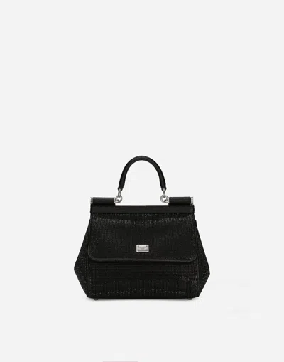 Dolce & Gabbana Medium Sicily Handbag In Black