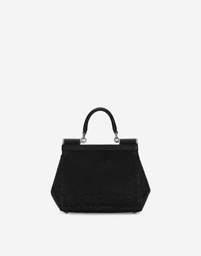 Dolce & Gabbana Medium Sicily Handbag In Black
