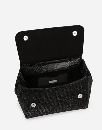Dolce & Gabbana Medium Sicily Handbag In Black