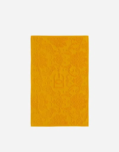 Dolce & Gabbana Terry Cotton Bath Mat In Multicolor