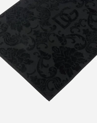 Dolce & Gabbana Terry Cotton Bath Mat In Multicolor