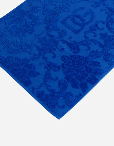 Dolce & Gabbana Terry Cotton Bath Mat In Multicolor