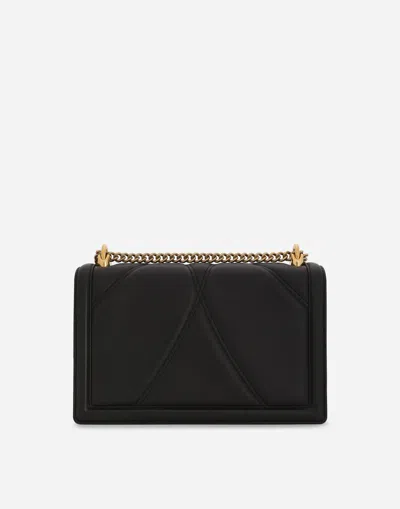 Dolce & Gabbana Large Devotion Shoulder Bag In Black