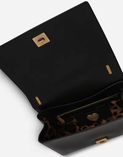 Dolce & Gabbana Large Devotion Shoulder Bag In Black
