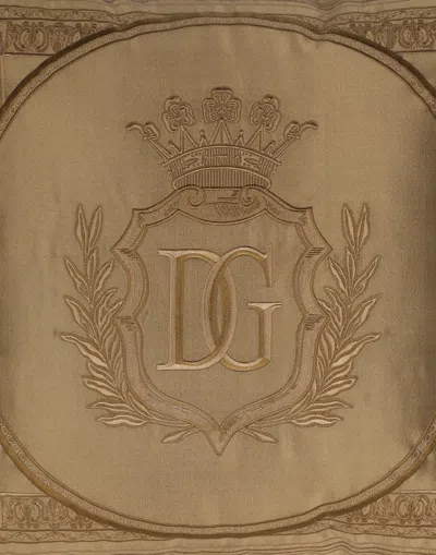 Dolce & Gabbana Dg-embossed Cushion (60cm X 60cm) In Multicolor