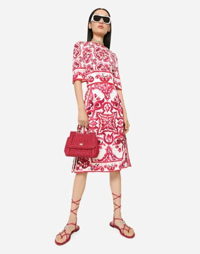 Dolce & Gabbana Small Sicily Handbag In Multicolor