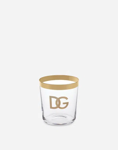 Dolce & Gabbana Set 2 Water Glasses In Multicolor