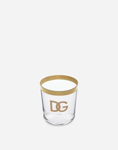 Dolce & Gabbana Set 2 Water Glasses In Multicolor