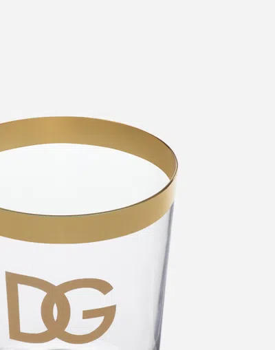 Dolce & Gabbana Set 2 Water Glasses In Multicolor