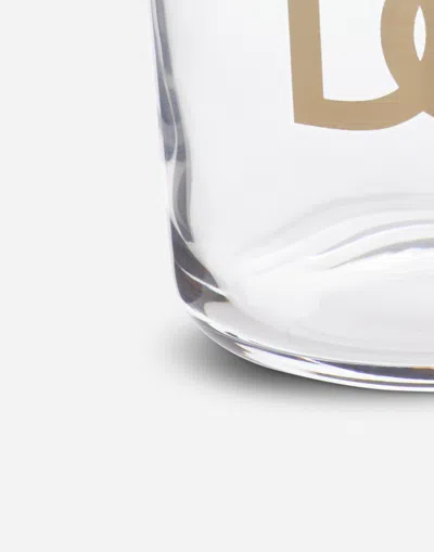 Dolce & Gabbana Set 2 Water Glasses In Multicolor
