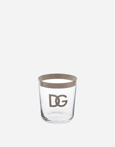 Dolce & Gabbana Set 2 Water Glasses In Multicolor