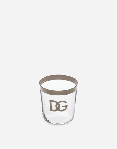 Dolce & Gabbana Set 2 Water Glasses In Multicolor
