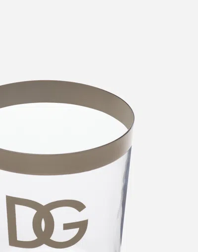 Dolce & Gabbana Set 2 Water Glasses In Multicolor