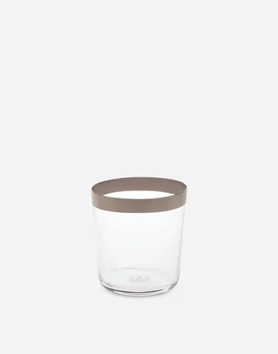 Dolce & Gabbana Set 2 Water Glasses In Multicolor