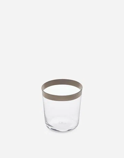 Dolce & Gabbana Set 2 Water Glasses In Multicolor
