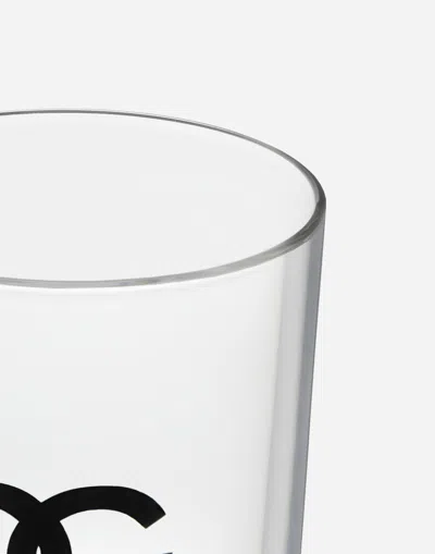Dolce & Gabbana Set 2 Water Glasses In Multicolor