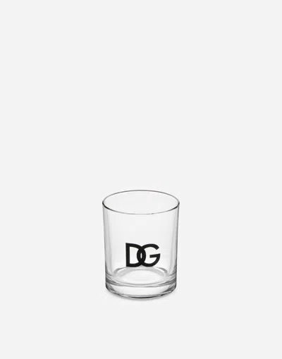 Dolce & Gabbana Set 2 Water Glasses In Multicolor