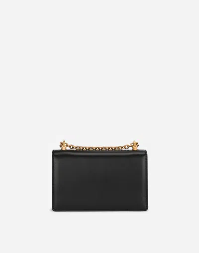 Dolce & Gabbana Nappa Leather Dg Girls Shoulder Bag In Black
