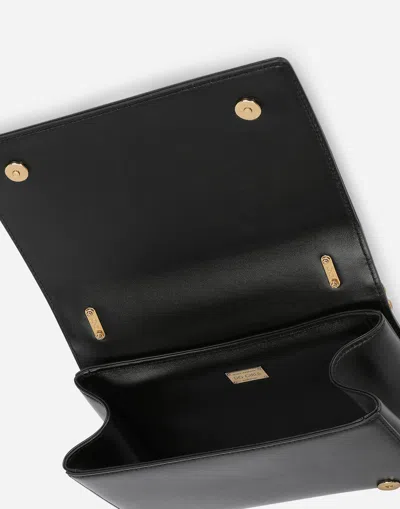 Dolce & Gabbana Nappa Leather Dg Girls Shoulder Bag In Black