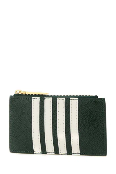 Shop Thom Browne Wallets In Green