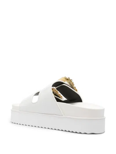 Shop Versace Jeans Couture Sandals In White