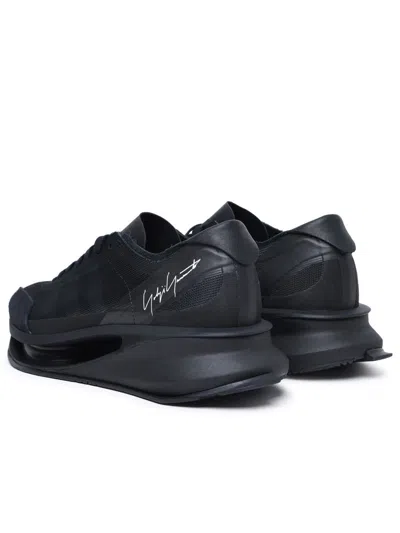 Shop Y-3 Adidas 's-gendo Run' Black Leather Mix Sneakers