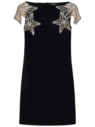 Shop Dsquared2 Crystal Stars Mini Dress In Nero
