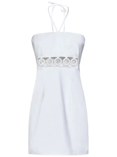 Shop Dsquared2 Mini Dress In Bianco