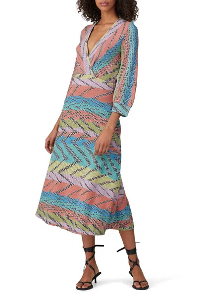 Shop Aldo Martins Zigzag Dress In Multicolored