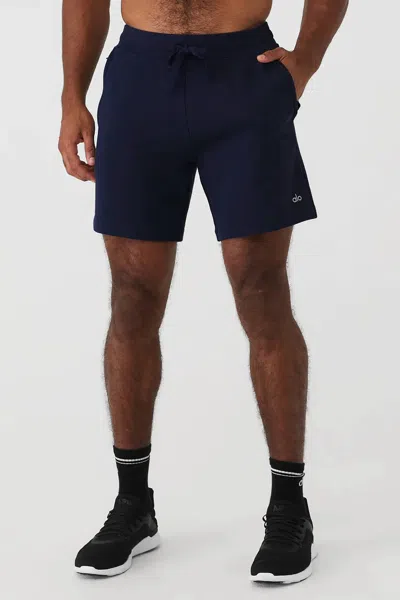 Shop Alo Yoga Chill Short In Navy In Blue