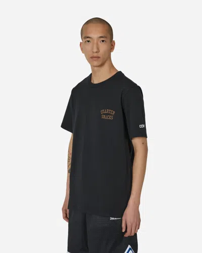 Shop Converse Quartersnacks T-shirt Black In Multicolor