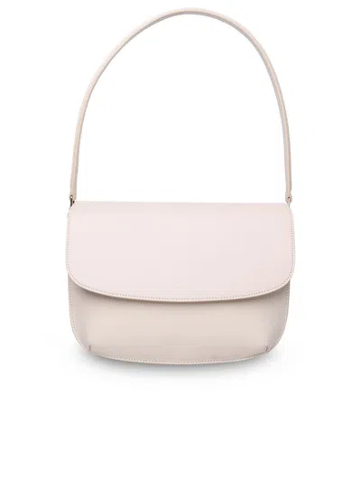 Shop Apc A.p.c. 'sarah' Cream Leather Bag