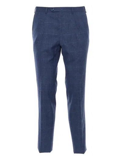 Luigi Bianchi Blue Pinstripe Suit In Blue